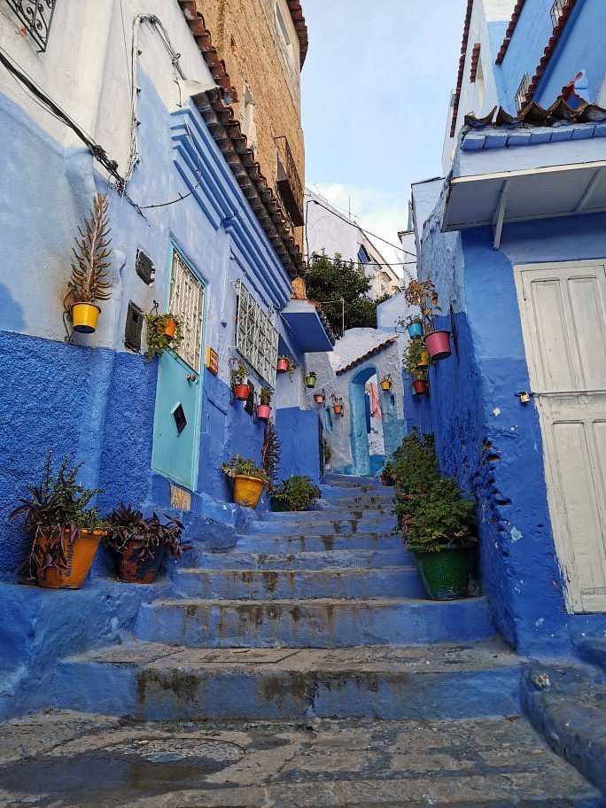 Blue city during the 7 days Morocco tour from Casablanca